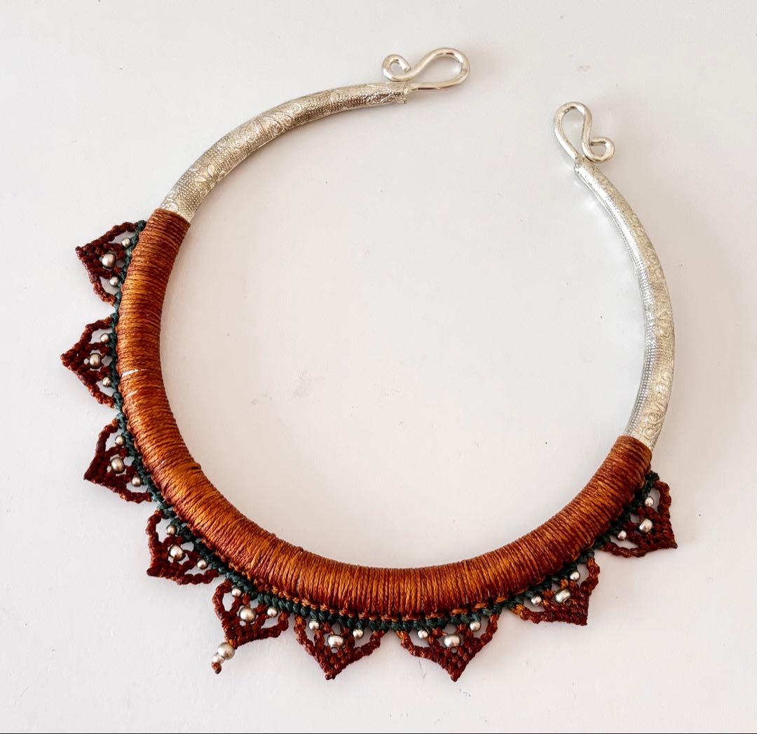 インド　ハンドメイド　ネックレス