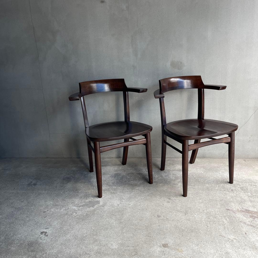 柏木工　ソフィ　アームダイニングチェア　2脚セット