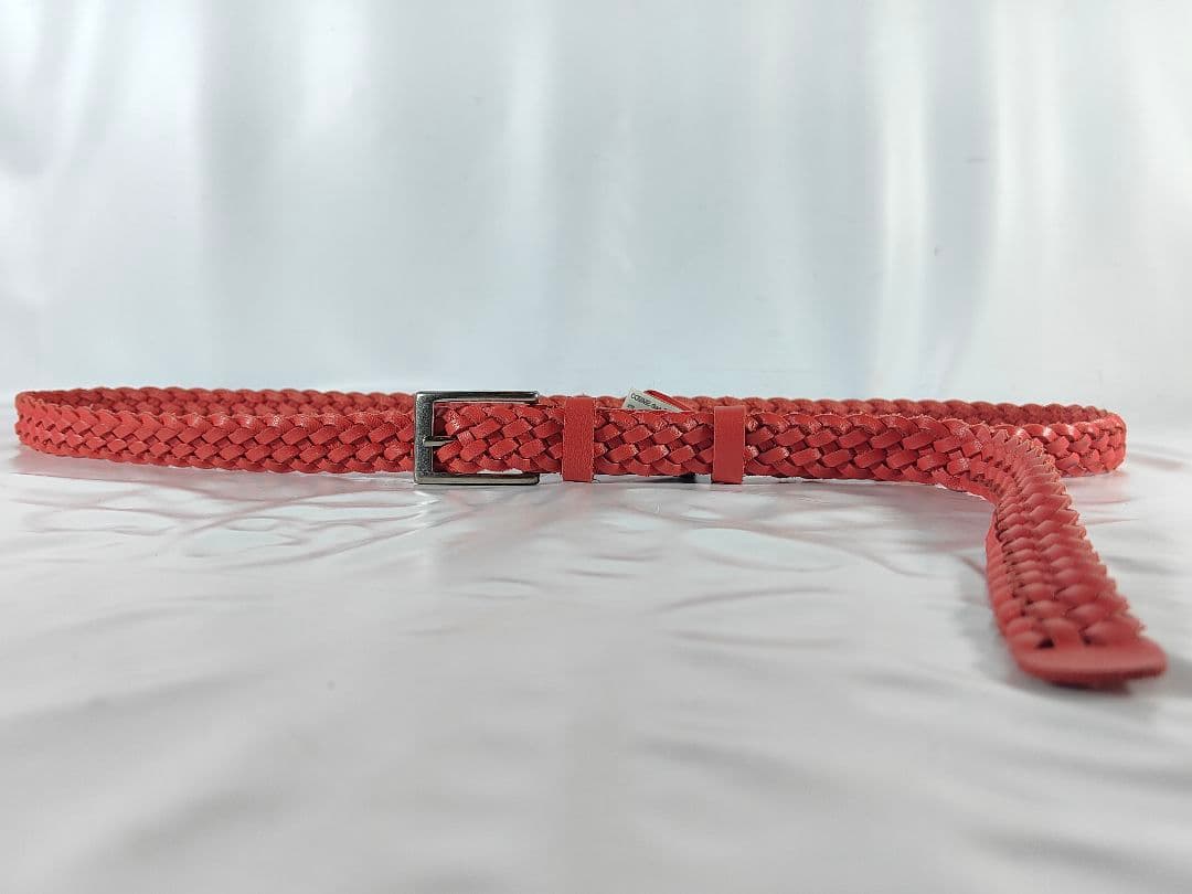 【美品】JUNYA WATANABE CDG　高級編込みドレスベルト　本革正規品