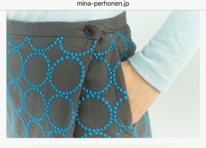 ミナペルホネン tambourine タンバリン　スカート　フリーサイズ