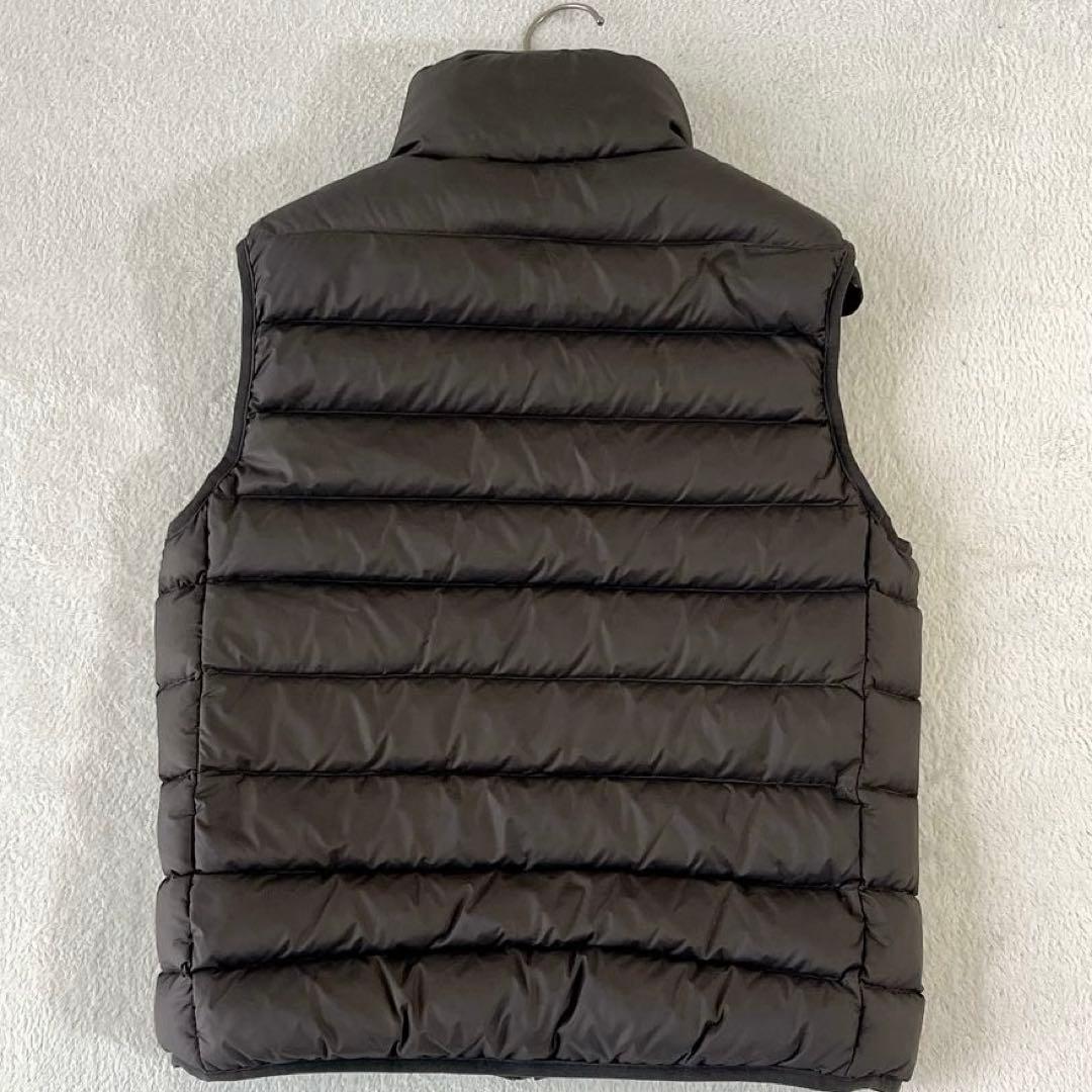 美品 POLO RALPH LAUREN ダウンベスト ロゴ刺繍 グレー S