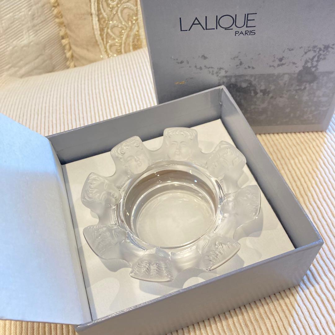 未使用品 LALIQUE クリスタル サンニコラス 小物入れ　灰皿
