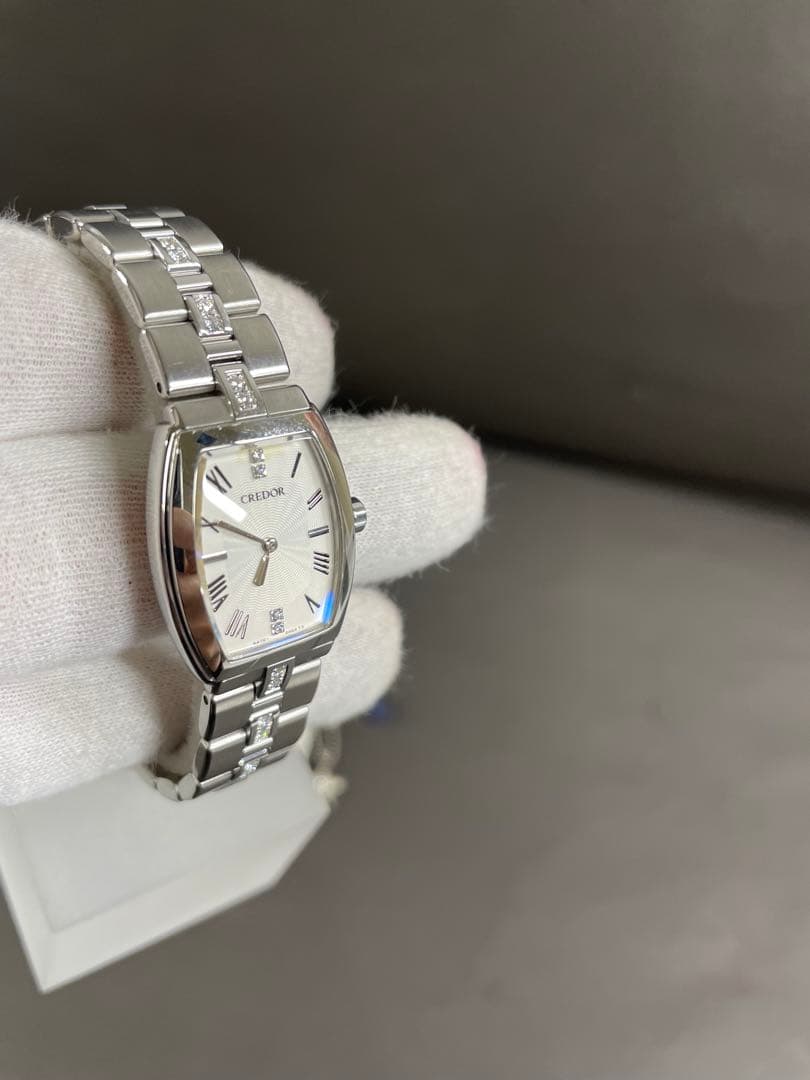 SEIKO CREDOR AQUAシルバー腕時計 レディース 稼働品