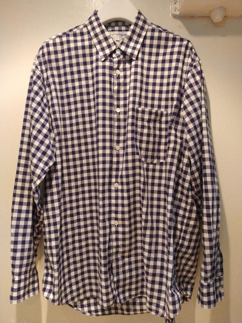COMME des GARÇONS SHIRT ワイド　ギンガムチェックシャツ