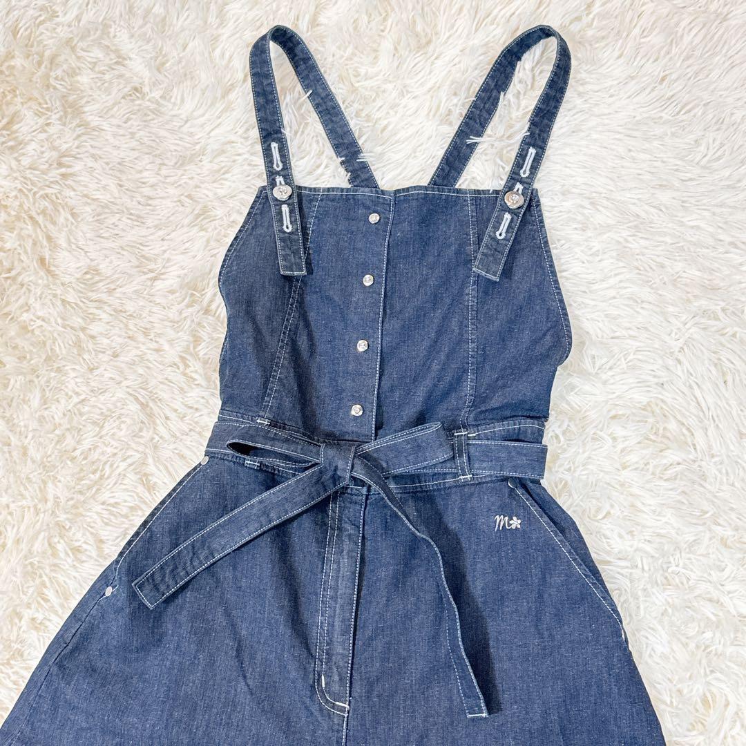 極美品　M'SGRACY デニム サロペット カタログ掲載品 近年 40 リボン