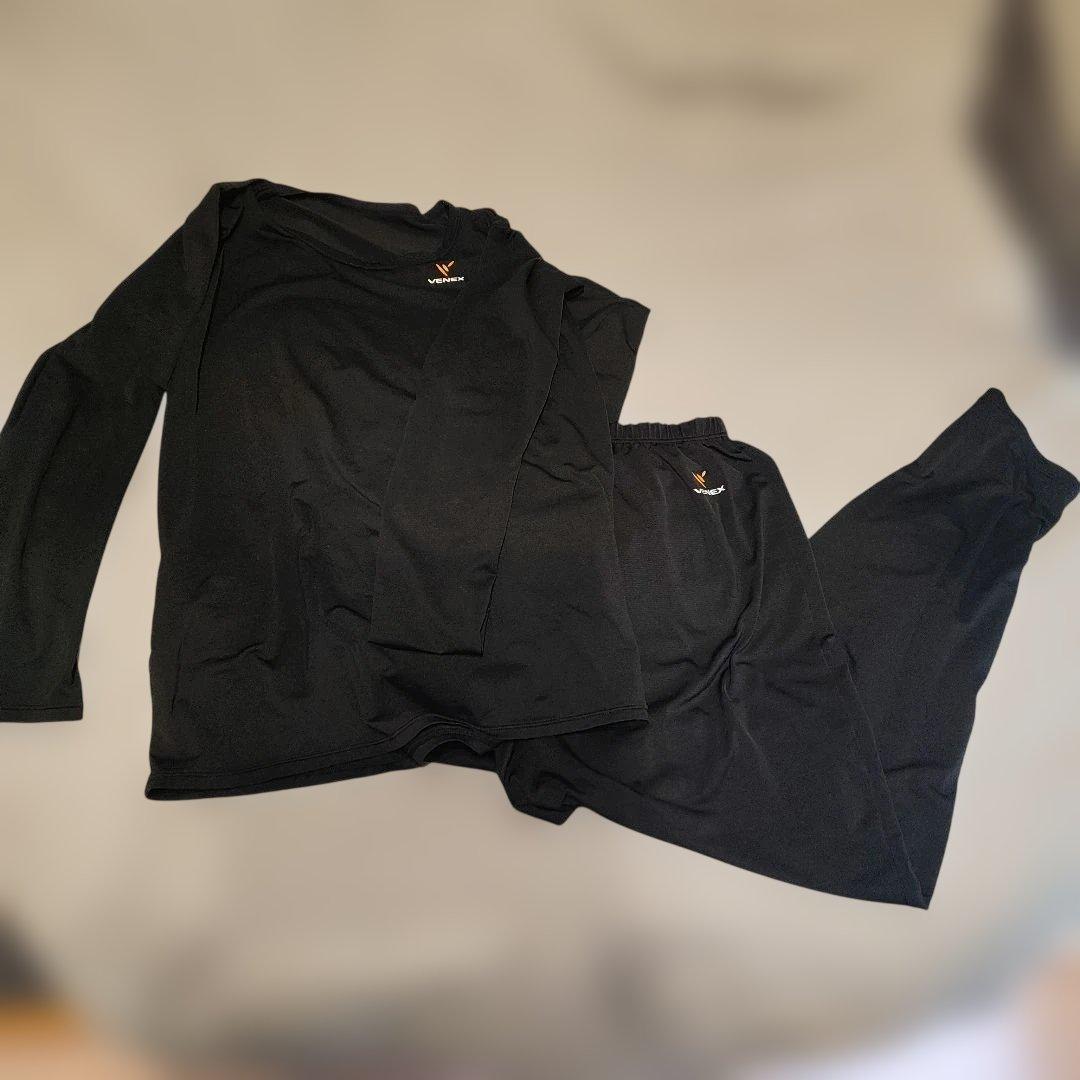 VENEX ブラックレディース ルームウェア 上XL 下L