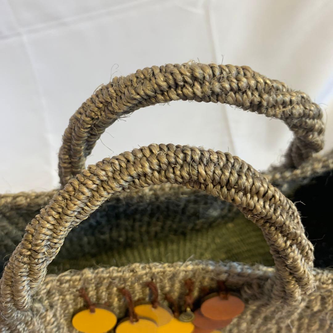 麻紐バッグ　ハンドメイド　summer bag 夏向き