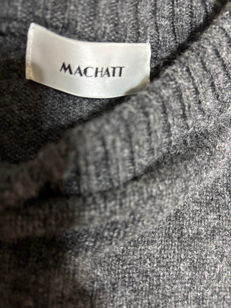 2025awmachatt クーマラムウールニット マチャット　グレー