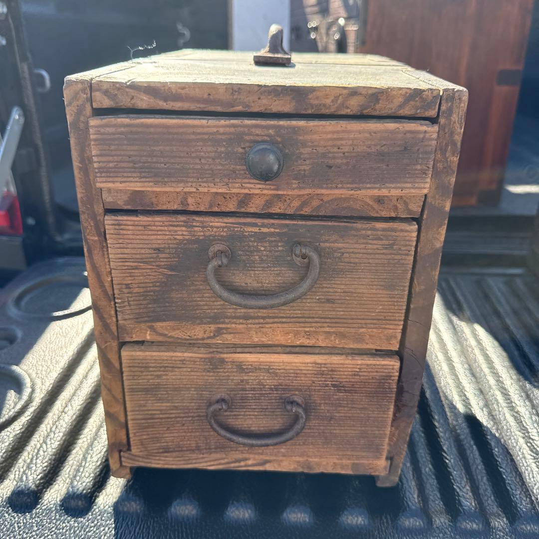 ヴィンテージ風小型タンス 3引き出し