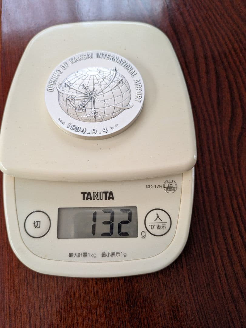 関西国際空港開港記念メダル 132g