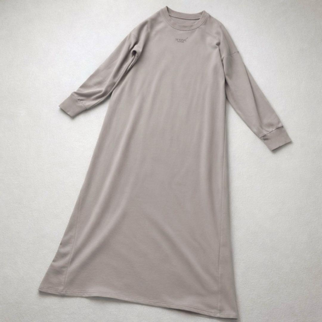 美品 BAKUNE ブラウン チュニック ワンピース L