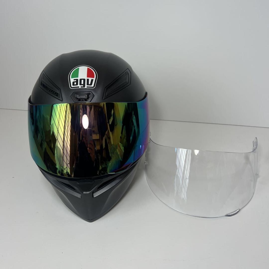 AGV K1 マットブラック Sサイズ(55-56cm) ミラー＆クリアシールド