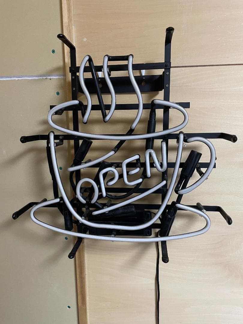 【期間限定特別価格】アメリカンネオンサイン コーヒーカップ OPEN ネオン管