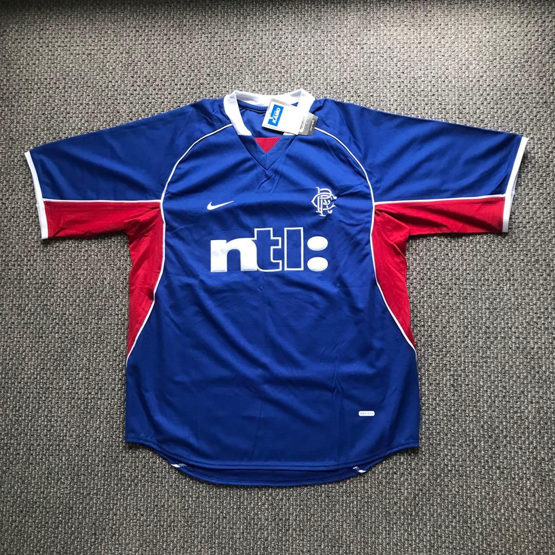 01-02(H)グラスゴー・レンジャーズ ユニフォーム　半袖　デッドストック