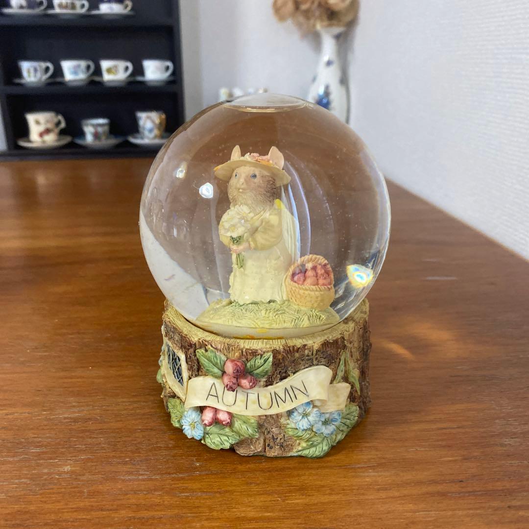 1989 エネスコ　ブランブリーヘッジ スノードーム　スノーグローブ　オータム