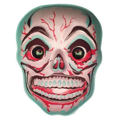 No.5206 Death Plastic 壁掛け ホラー デコ スカル ブルー