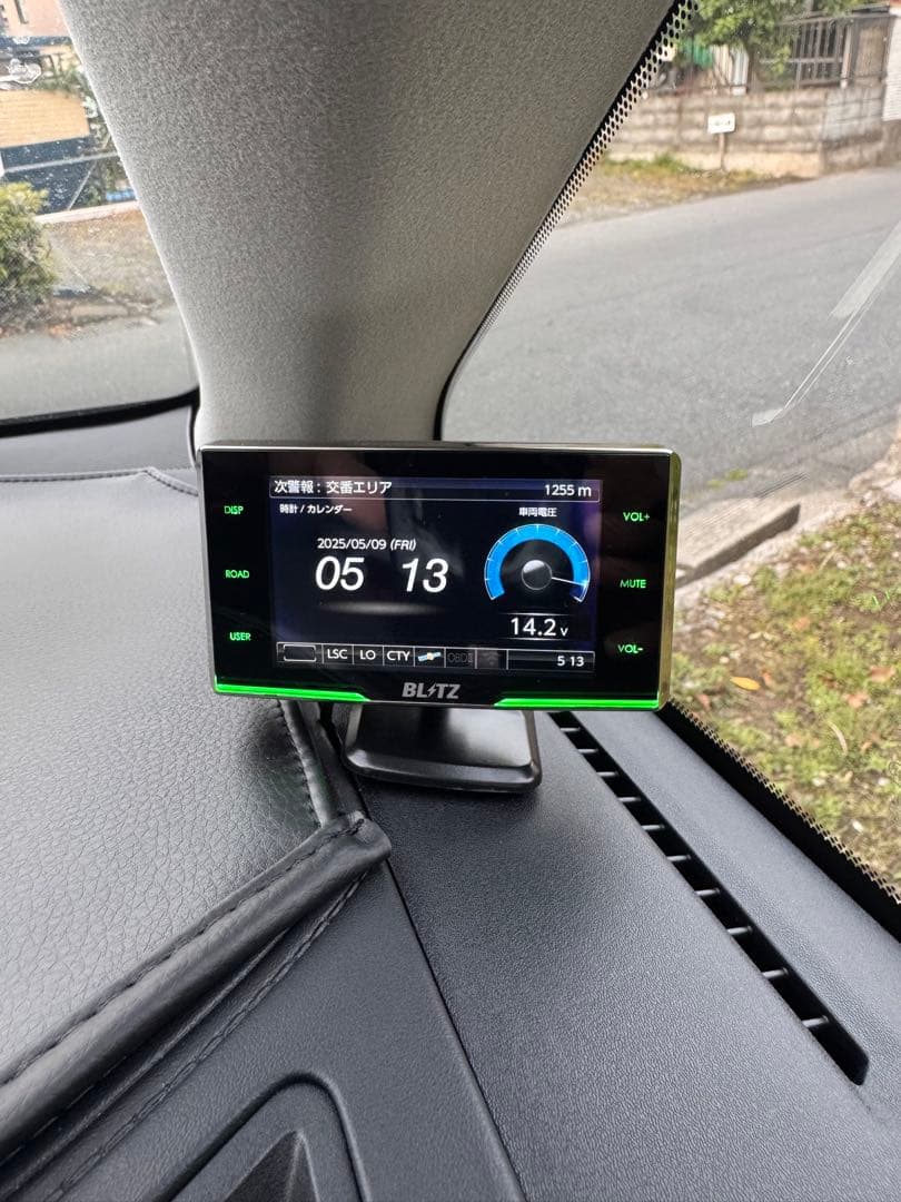 BLITS TL311R レーダー探知機　3.1型液晶搭載レーザー　中古品