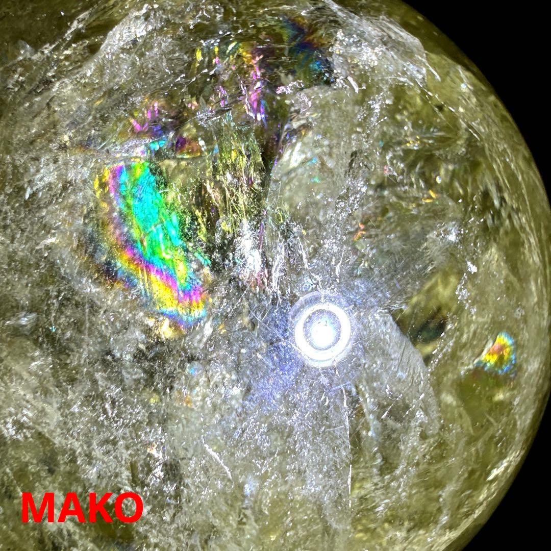 M1833☆シトリン丸玉90mm1.0Kg☆天然石　原石☆N51009