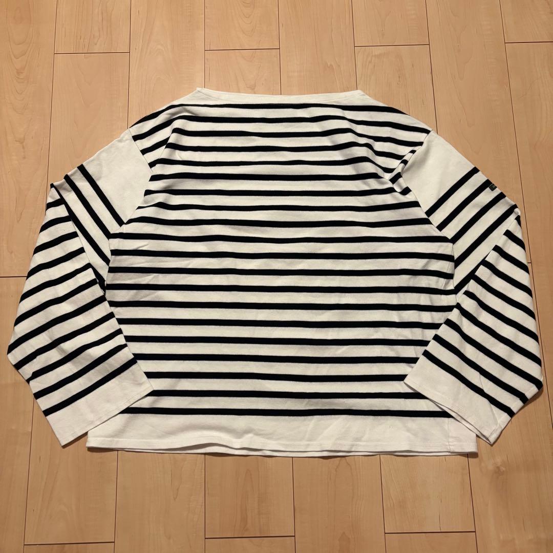 OUTIL ウティ バスクシャツ サイズ3 ボーダー 白黒 フランス製
