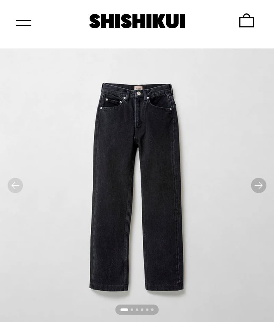 パンツ SHISHIKUI JEANS BASIC JEANS / STONEBLACK