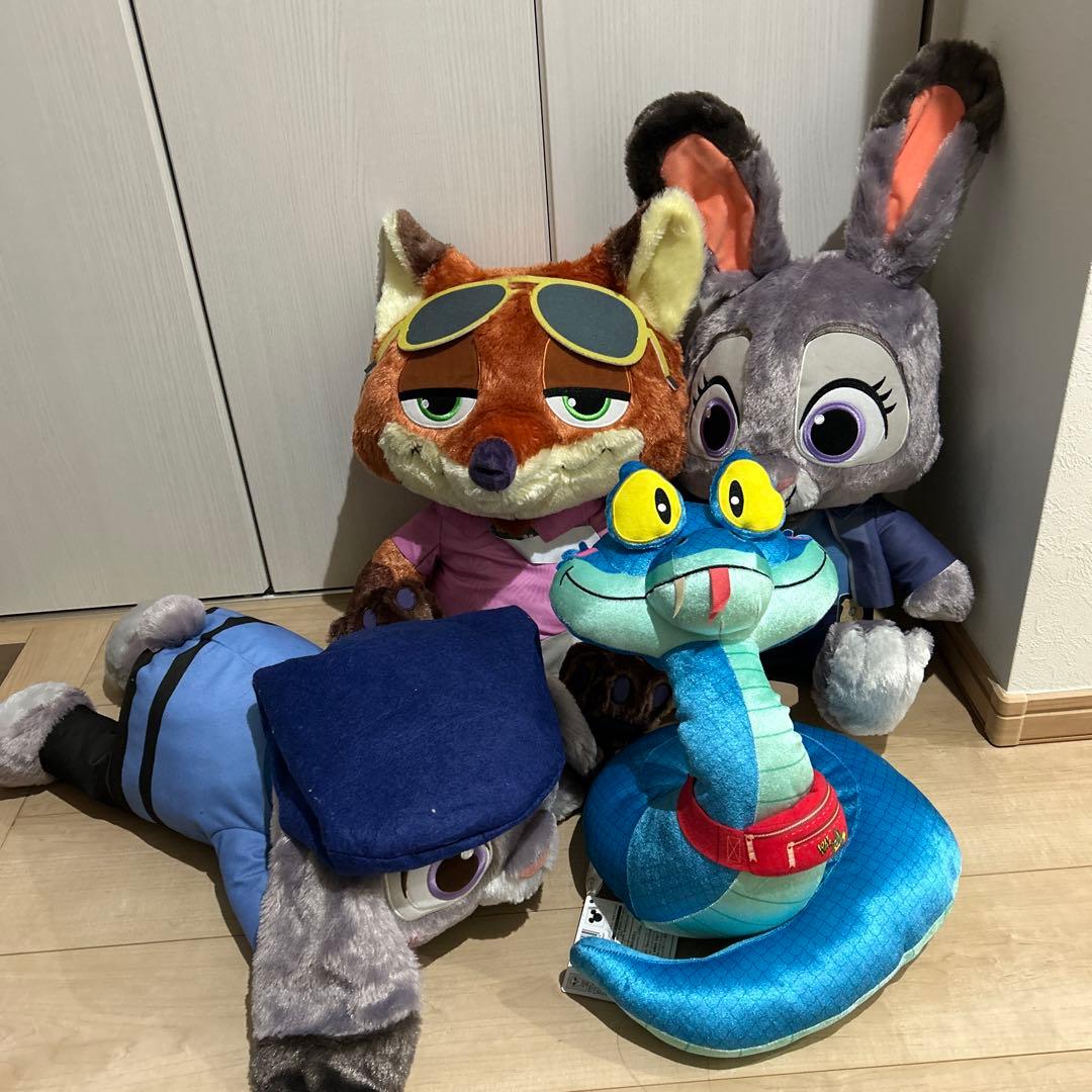 ズートピア2 ラージ ぬいぐるみ 4つセット