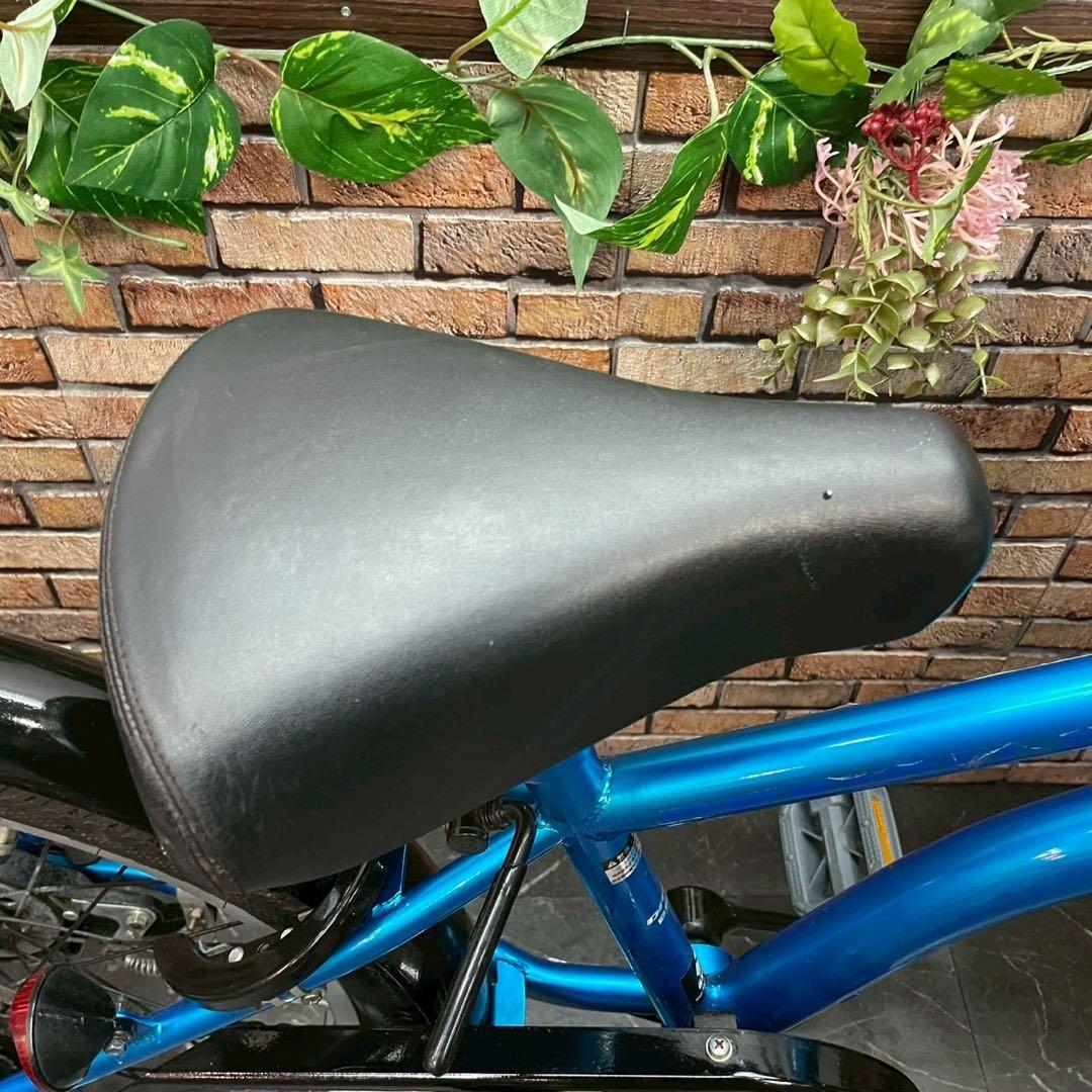 【68】子供用自転車 子供車 DRIDE ブルー 20インチ 変速付き