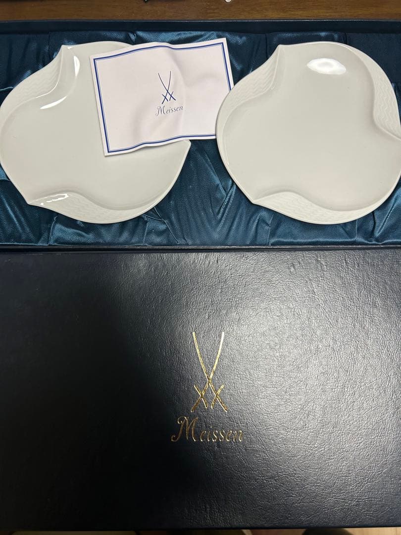 Meissen 波型皿 2枚セットの2セット