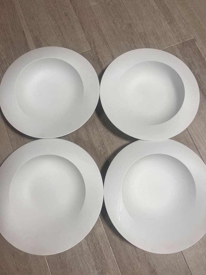 エイラス 深皿26cm4枚セット ホワイト