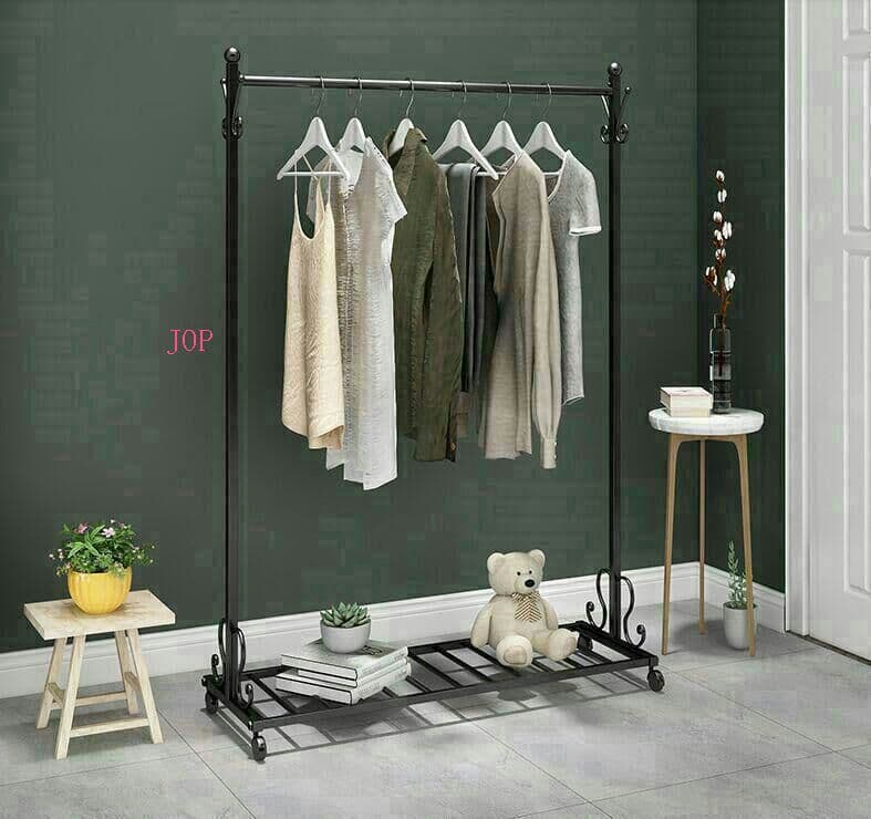 着地寝室内簡易ハンガーシンプル現代北欧帽子棚家庭用L