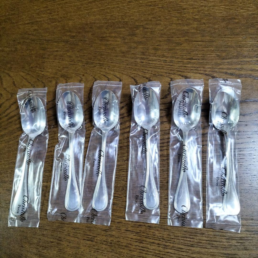 Christofle クリストフル　スプーン　6本セット　パ―ル【 新品未使用】
