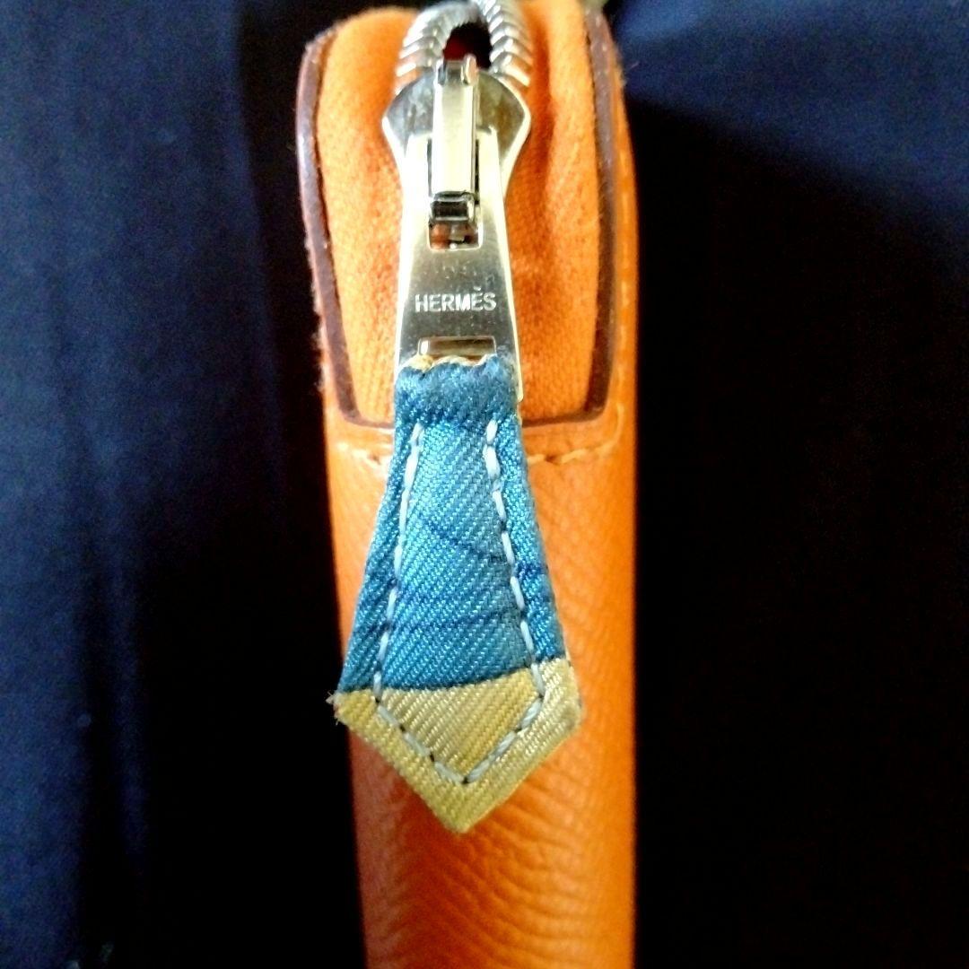 美品❤HERMES❤手帳カバー　シルクイン　オレンジ