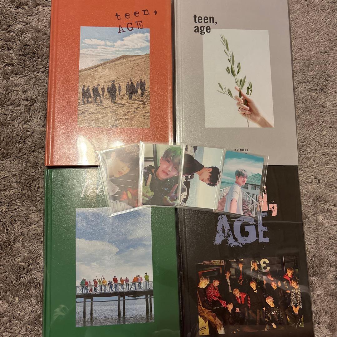 seventeen teen age アルバム　cd エスクプス　トレカ　セット