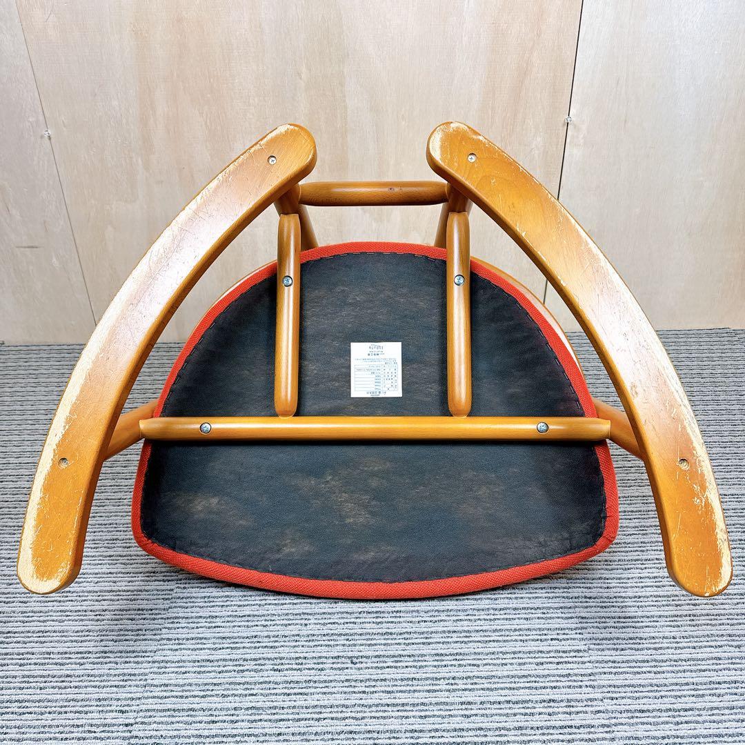 【送料無料】 無限工房 かに座椅子 ローチェア かに座 【良品】