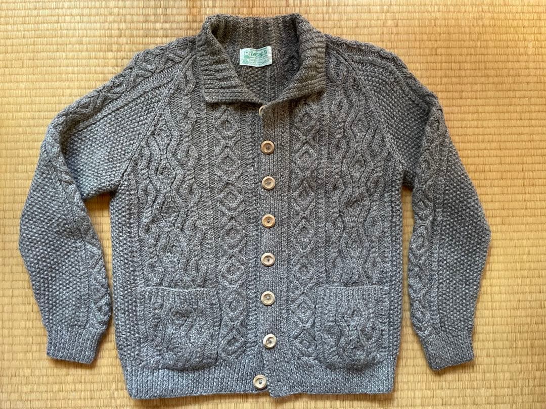 インバーアラン 3A lumber cardigan グレー M L