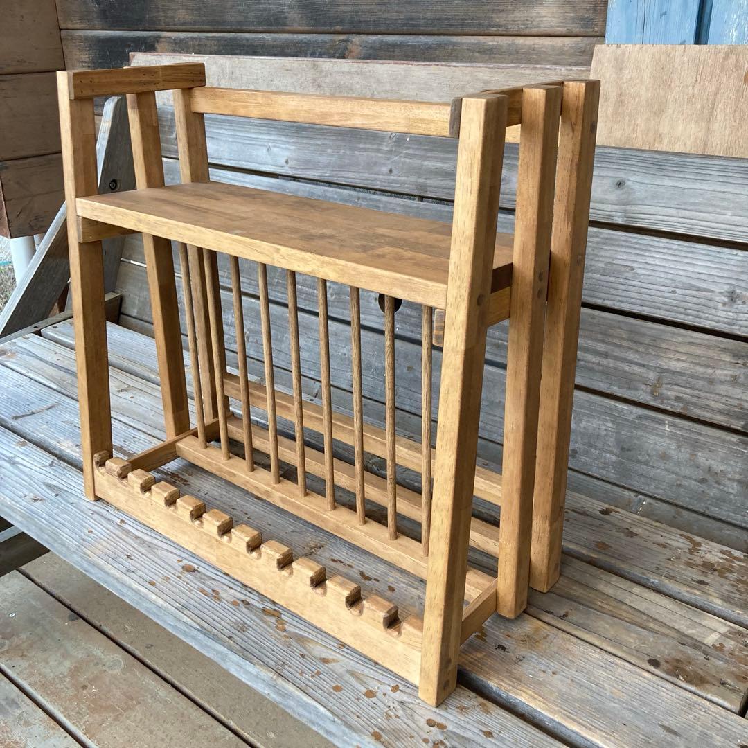 アメリカンカントリー家具　置き掛け両用　ディッシュラック