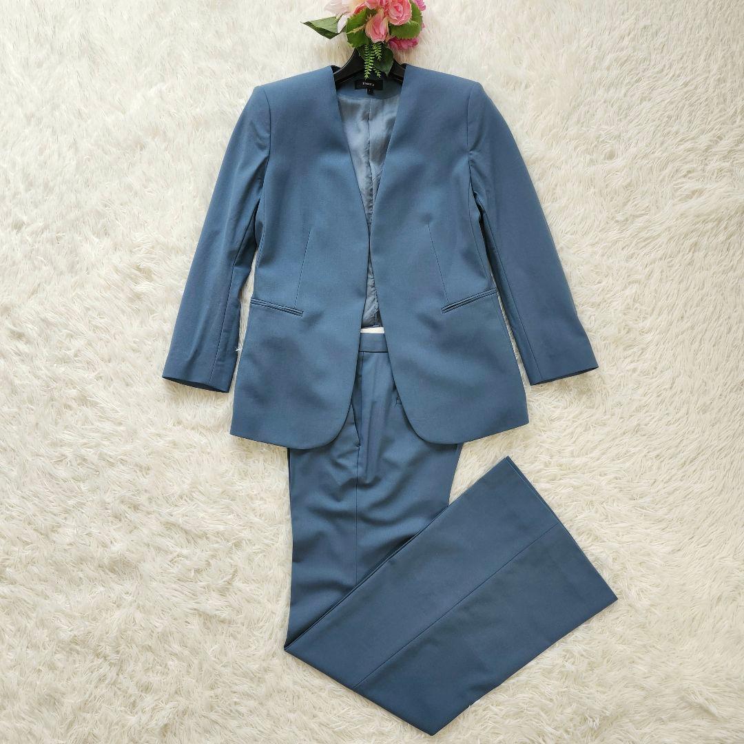 セオリー　パンツスーツ　セットアップ　TRECAEBLE WOOL　2