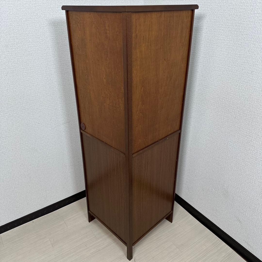 カリモク コロニアル コーナー 飾り棚 キャビネット 電話台 花台 i1※