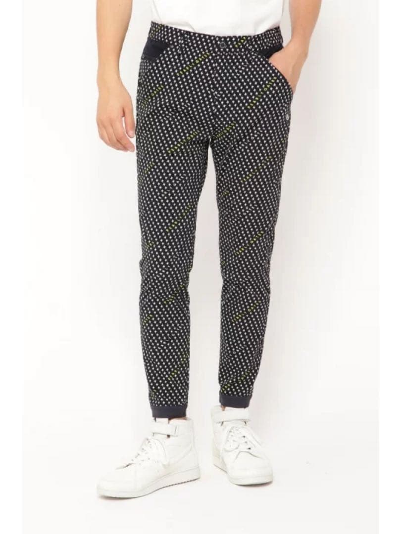 PEARLY GATES ストレッチダイヤドビードッ パンツ