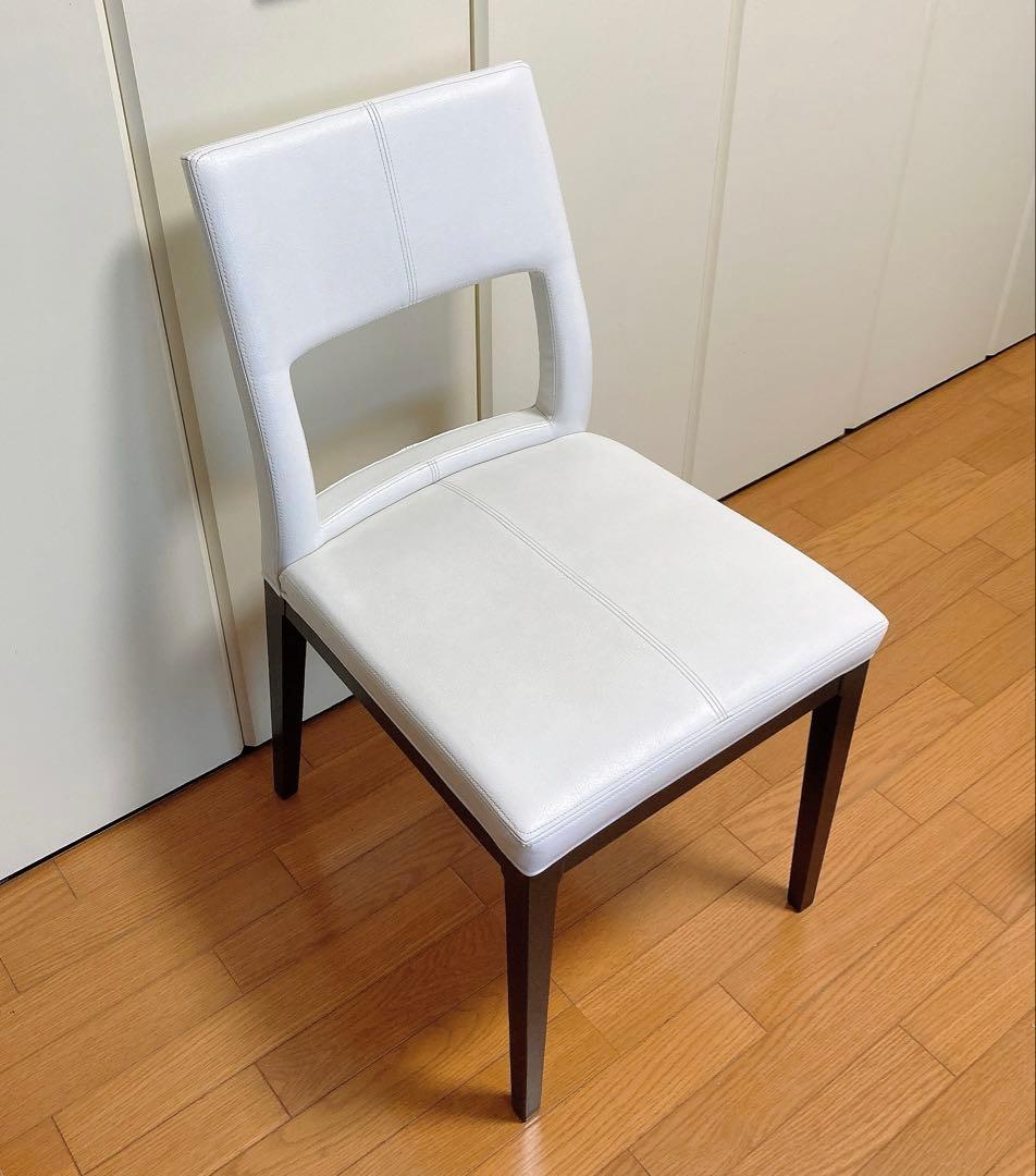 IDEE イデー ダイニングチェア 綺麗な真っ白 カフェ サロン 映えるチェア③