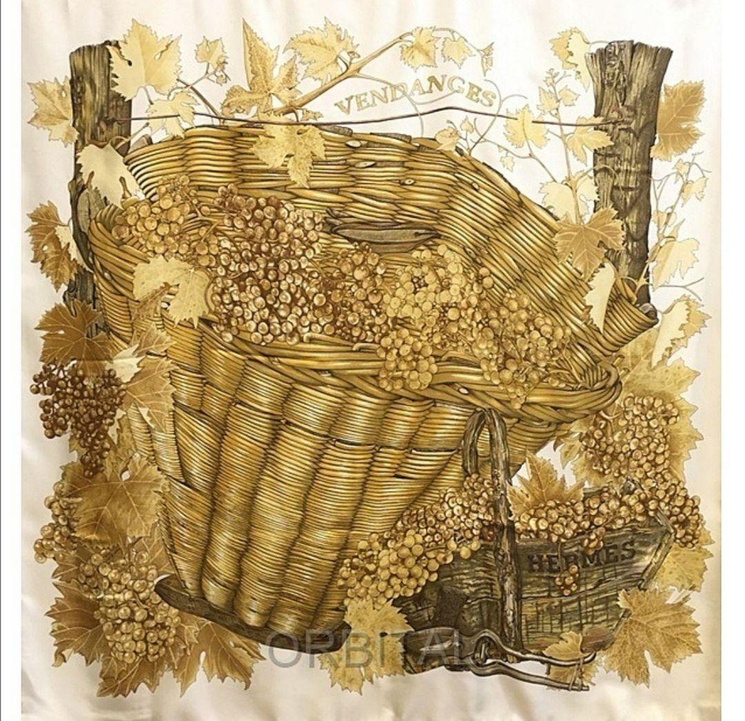 エルメス　HERMES　スカーフ　カレ90　葡萄の収穫
