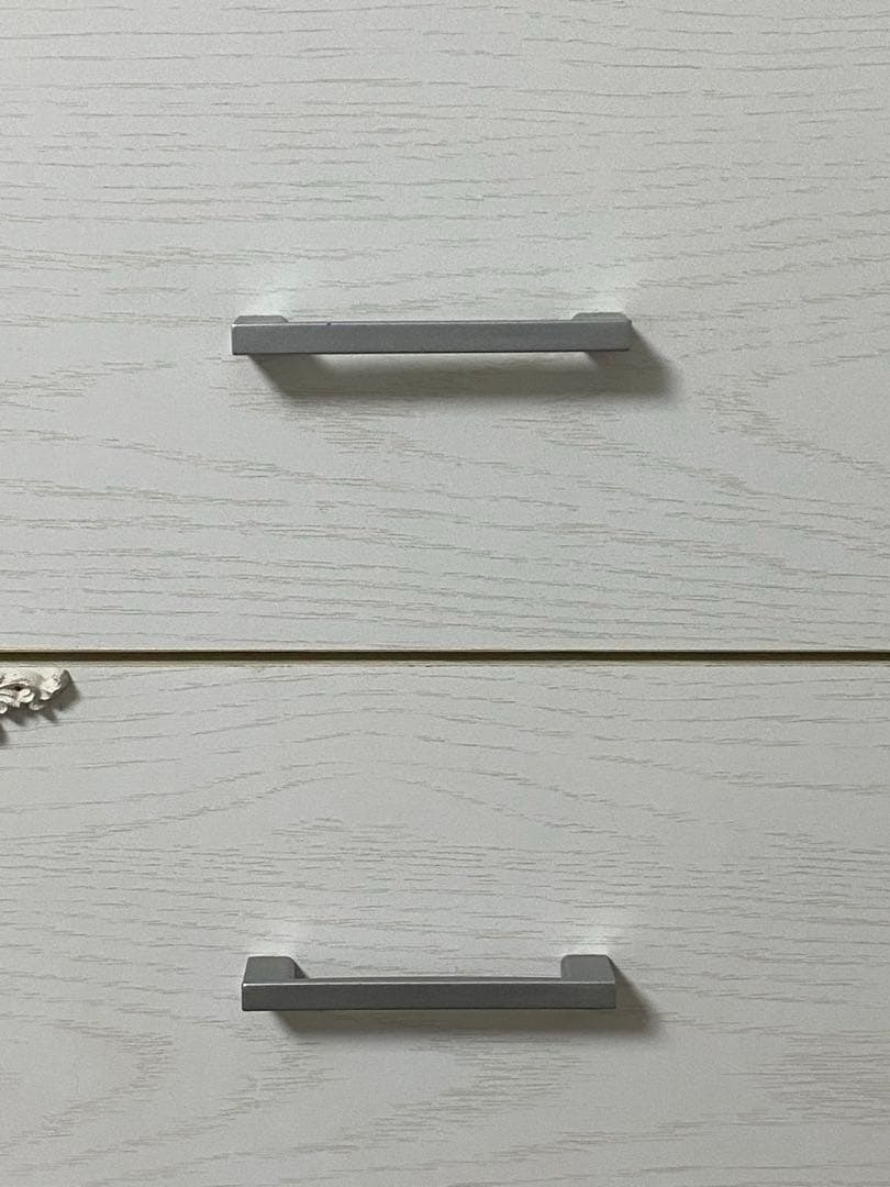 ４段 大容量チェスト♦️ロココ装飾♦️お洒落なホワイトローズ♦️シャビー 木目♦️送料込