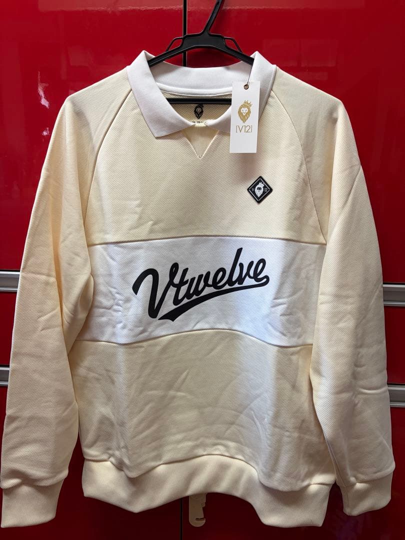 新品タグ付】V12 ゴルフ ウェア DG TEACH CREW スウェット L