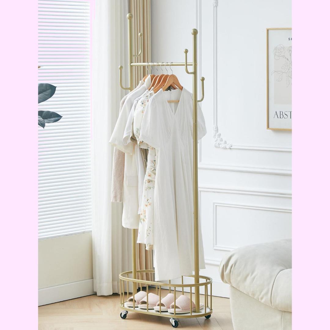 KAIHAOWIN ハンガーラック スリム 洋服ラック ポールハンガー