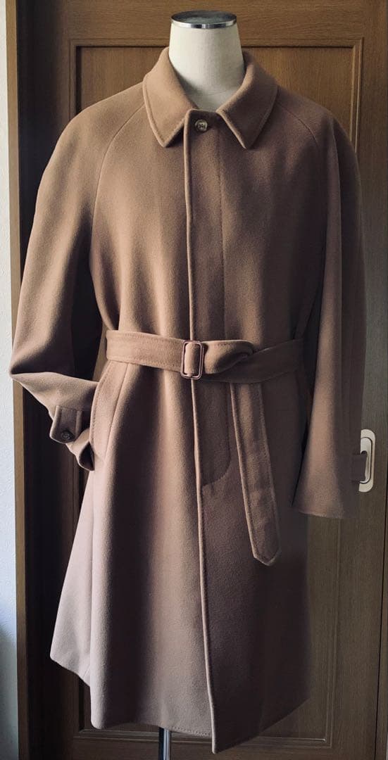 ANGELO SANTAGOSTINO 色気漂うベルテッドコート　肉厚　伊製