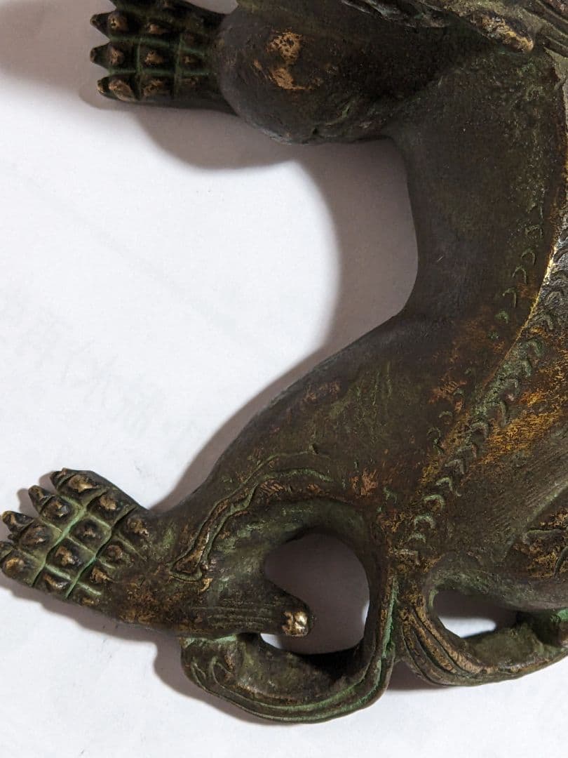 ♦唐物 中国 古玩 古美術品 麒麟形 文鎮 文房四宝 宣徳銅 骨董品