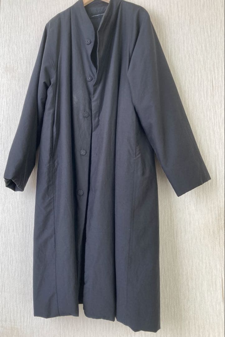 2020 ヨーガンレール　シルクコットンダウンコート　黒 Lサイズ