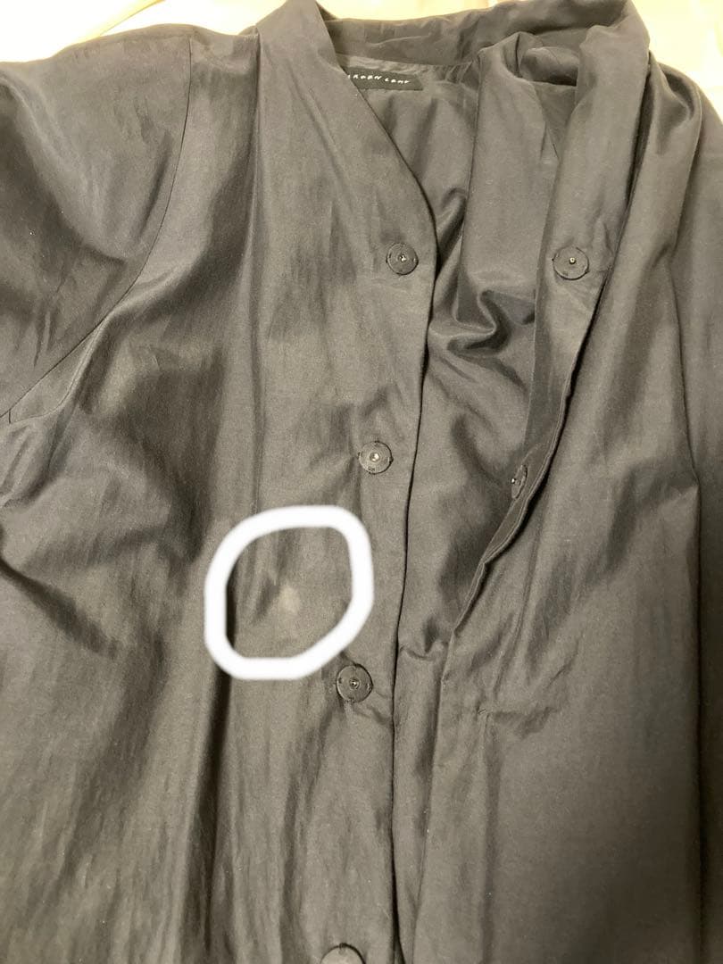 2020 ヨーガンレール　シルクコットンダウンコート　黒 Lサイズ