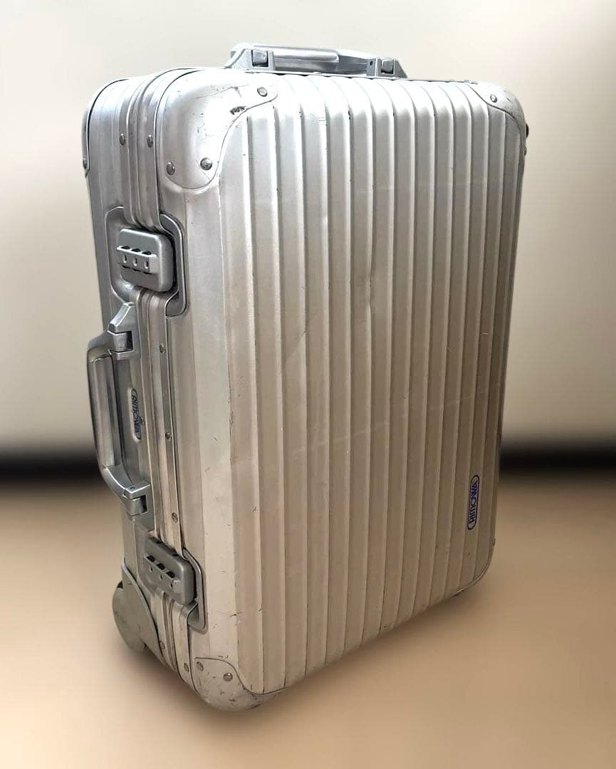 コ*グ様 希少 RIMOWA リモワ トパーズ キャビントローリー　青ロゴ2輪