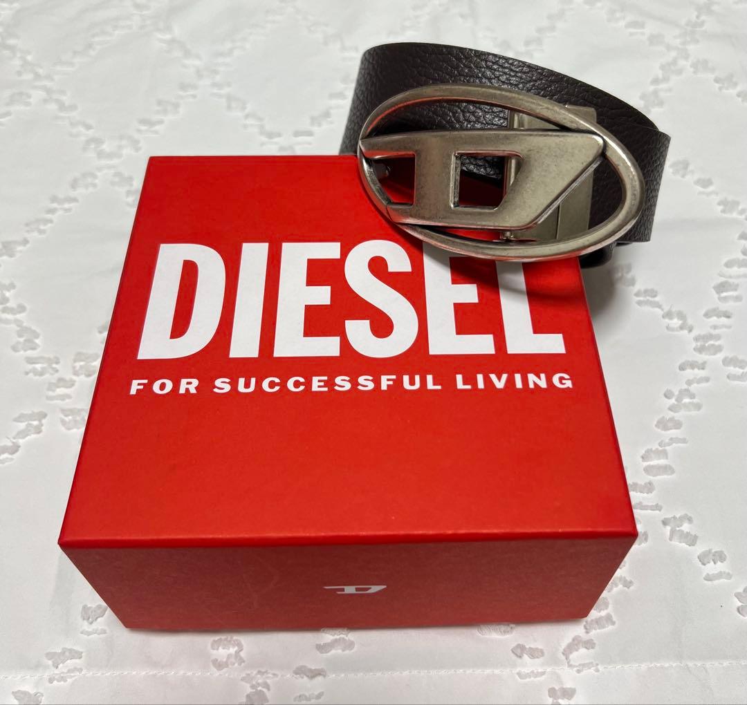 DIESEL.•メンズ.•レザーベルト.•箱付き.•美品