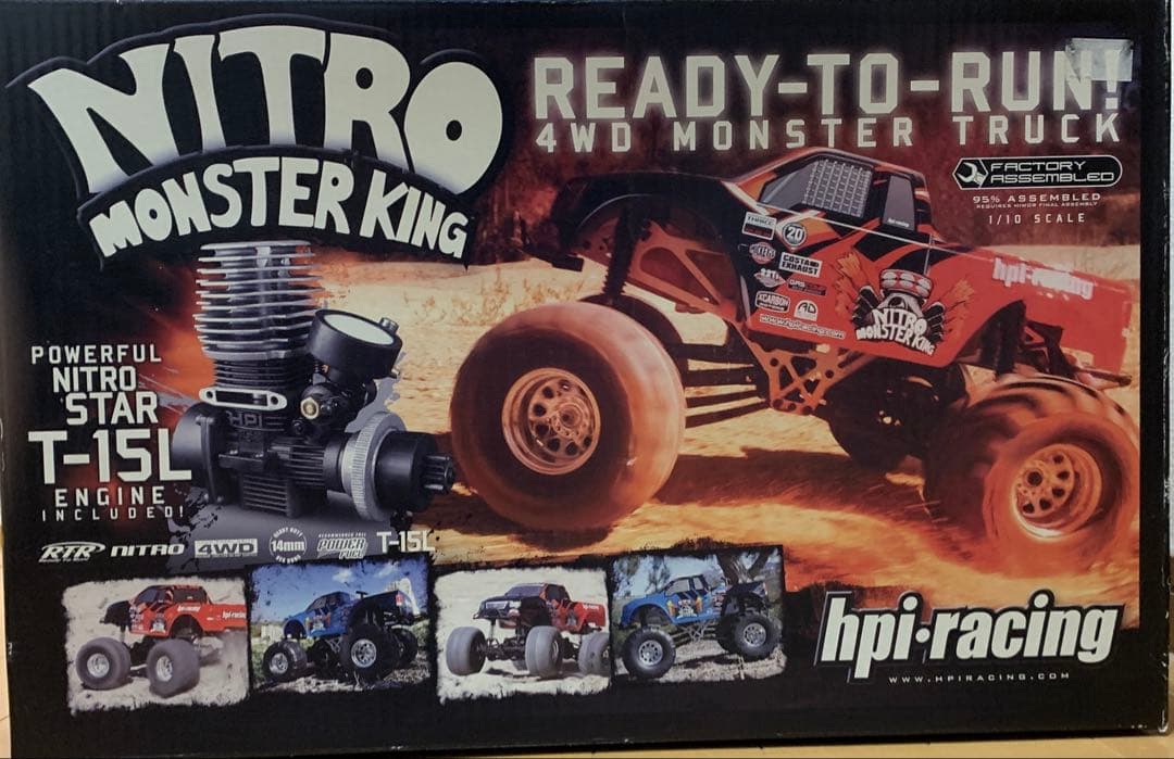 ホビーラジコン hpi-racing 1/10 SCALE NITRO RONSTER KING